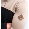 Pánská merino mikina SENSOR Extreme up černá/almond beige (Velikost XXL, Barva černá)