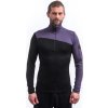 Pánská merino mikina SENSOR Extreme up černá/grape purple (Velikost M, Barva černá)