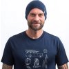 Unisex merino čepice SENSOR Active deep blue (Velikost L, Barva modrá)