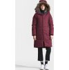 Dámský zateplený kabát DIDRIKSONS Valentina vínový (Velikost 36)