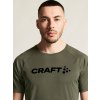Pánské funkční triko CRAFT CORE Essence Logo - zelená (Velikost 3XL)