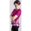 Dámské sportovní tričko PROGRESS Verticala ostružinová (Velikost S)