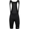 Pánské cyklistické kraťasy PROGRESS Torqman Shorts Bib s kšandami černé (Velikost S)