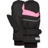 Dětské rukavice LOAP Run Černá/Růžová (Velikost 12)