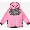 Dětská softshellová bunda UNUO s fleecem Basic, Růžová, Zahrada (Velikost 86/92)
