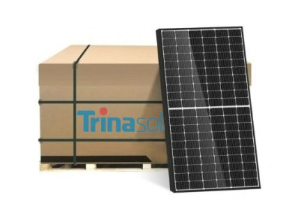 PALETA 36 ks, Fotovoltaický solární panel Trina Vertex S+ 495Wp, černý rám,  ZÁRUKA 30 LET