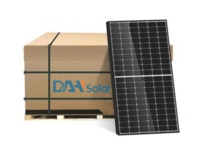 PALETA 37ks, Bifaciální fotovoltaický solární panel DAH Solar 580Wp Full Black, Full Screen