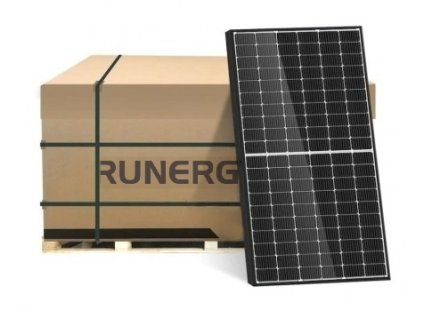 PALETA 36ks Bifaciální solární panel RUNERGY 440Wp černý rám
