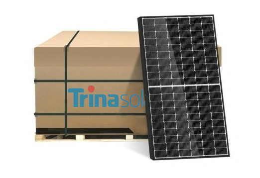 PALETA 36ks, Fotovoltaický solární panel Trina Vertex S+ 490Wp, černý rám, ZÁRUKA 30 LET