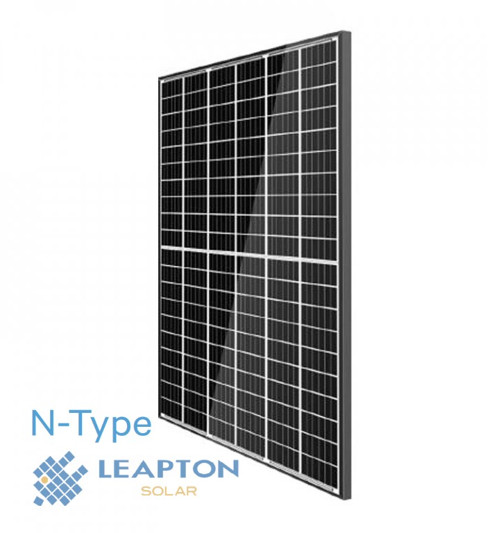 LEAPTON SOLAR Fotovoltaický solární panel LEAPTON N-Type 480Wp, černý rám, ZÁRUKA 30 LET NA VÝKON