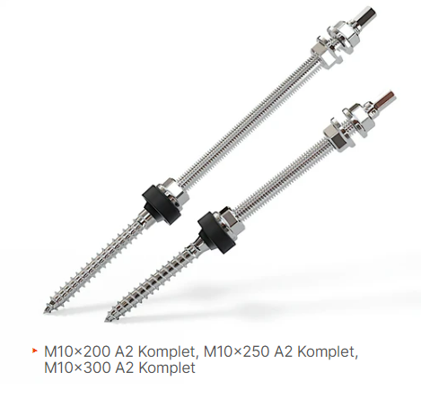 Závitový šroub M10X250 A2