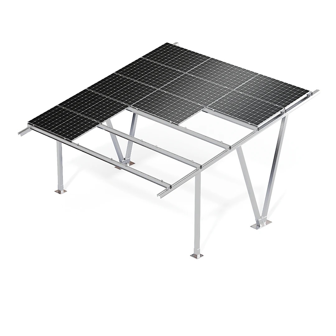 Solární přístřešek - carport pro 2 vozidla