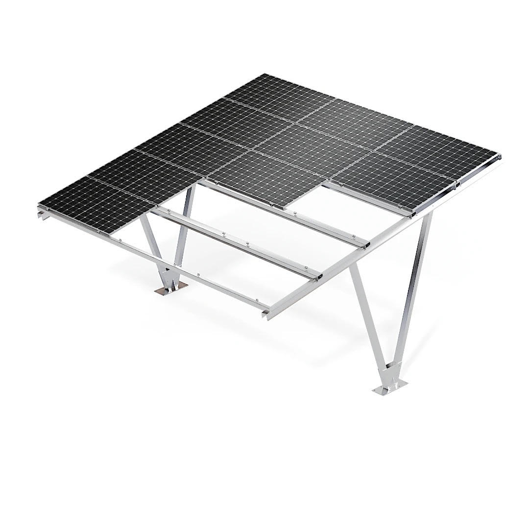 Solární přístřešek - carport pro 2 vozidla