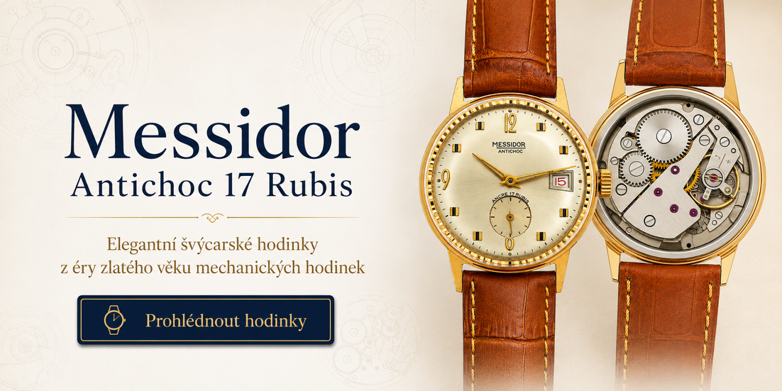Elegantní švýcarské hodinky z éry zlatého věku mechanických hodinek