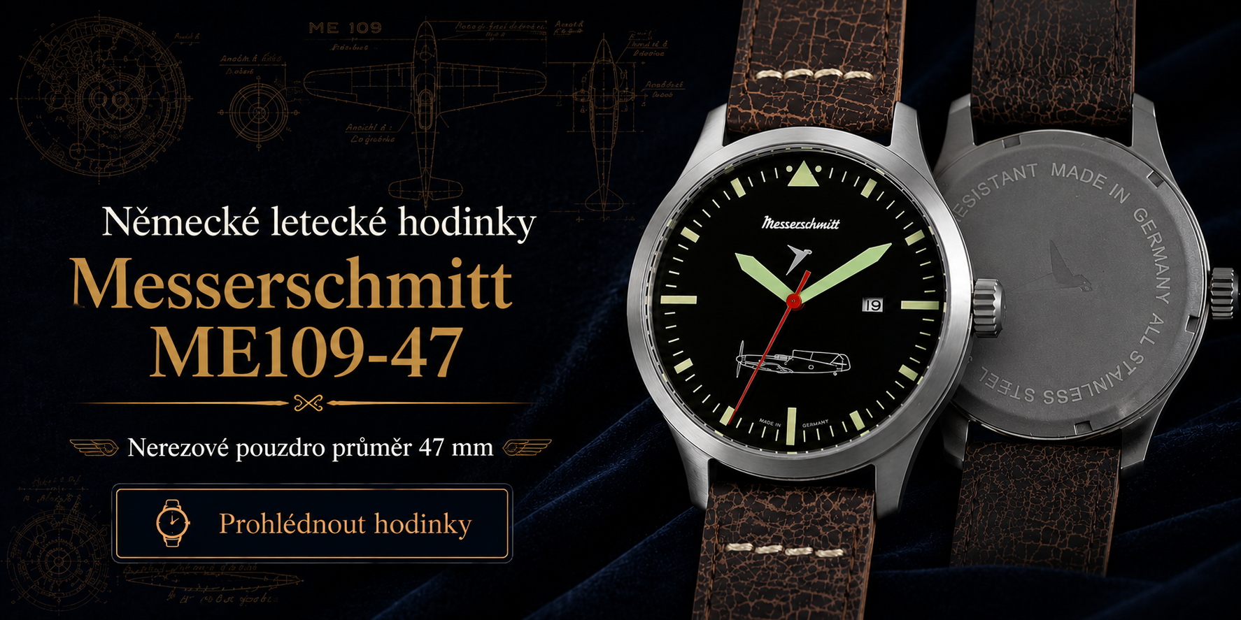 Messerschmit letecké hodinky