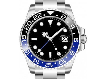 Parnis 3101 Automatic GMT Black-Blue hodinky darek