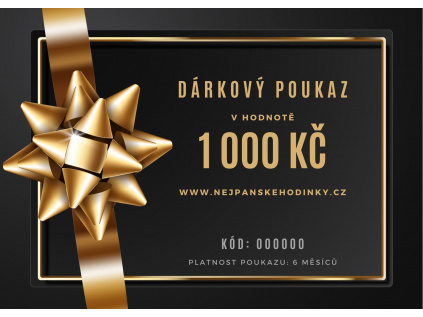 Dárkový poukaz 1 000 Kč