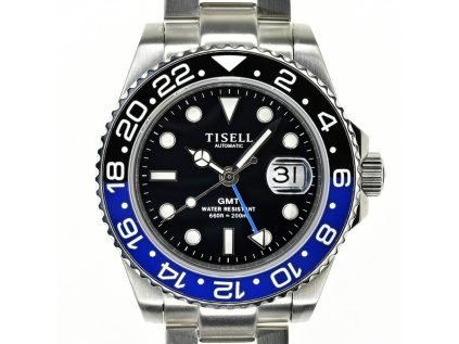 Tisell Watch GMT Batman Blue-Black