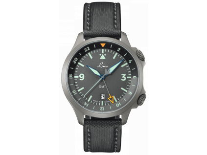 Laco Flieger Frankfurt GMT grau 43 mm - automat