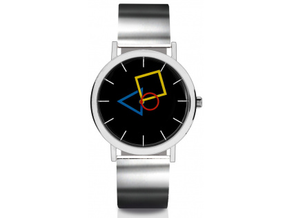 Moderní minimalistické hodinky Bauhaus atypicke 21