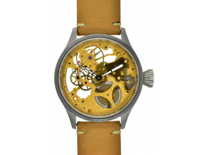 Luxusní skeletové hodinky se strojkem SWISS UNITAS 6497-1