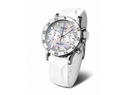 Undine VK64 515B671 with white silicon strap with Transparent Background