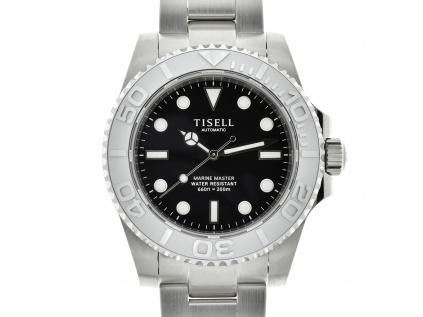 Tisell Watch Deep Ocean Diver Sub 9015 Silver