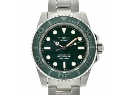 Tisell Watch Deep Ocean Diver Sub 9015 Green