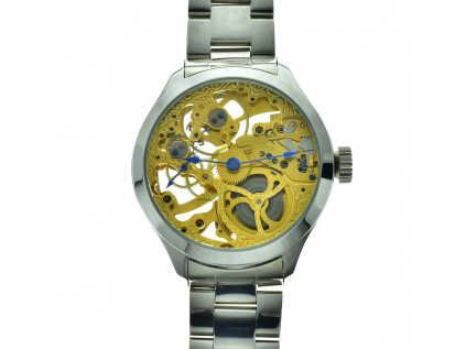 Unikátní skeletové hodinky Molnija 3602  + Dárek k objednávce. Vybrat si můžete z: Vystěžejkovač, Antistatická utěrka