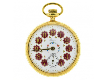 Kapesní hodinky Lacerta se švýcarským strojkem UNITAS 6497-2 z let 1970-1980