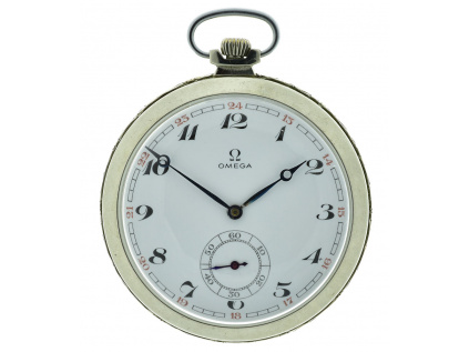 Jednoplášťové kapesní hodinky Omega 1930-1931