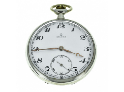 Dvouplášťové kapesní hodinky Omega z let 1933-1936