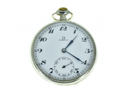 Dvouplášťové kapesní hodinky Omega z let 1932-1936