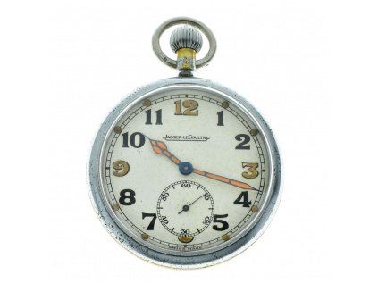 Starožitné vojenské kapesní hodinky LeCoultre z let 1940-1945