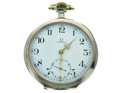 Stříbrné kapesní hodinky Omega z let 1915-1922  + Dárek k objednávce. Vybrat si můžete z: Antistatická utěrka, Multifunkční karta