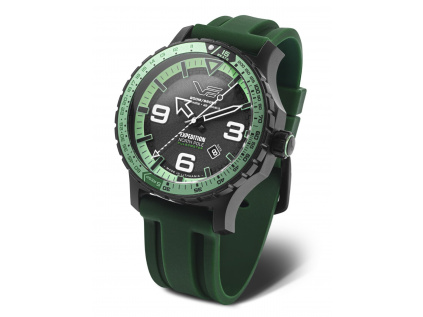 VOSTOK EUROPE Expedition North Pole YN55 597C731 Silicone strap green white background small