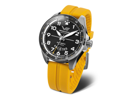 VOSTOK EUROPE Space Race YN55 325A745 silicon strap yellow small