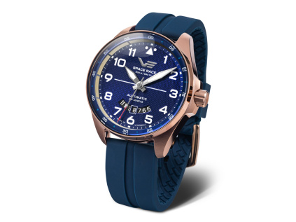 VOSTOK EUROPE Space Race YN55 325B746 silicon strap blue small