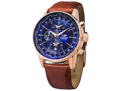 Společenské modré hodinky Vostok Europe