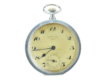 Kapesní stříbrné hodinky Chronometre Ipell 1925-1935