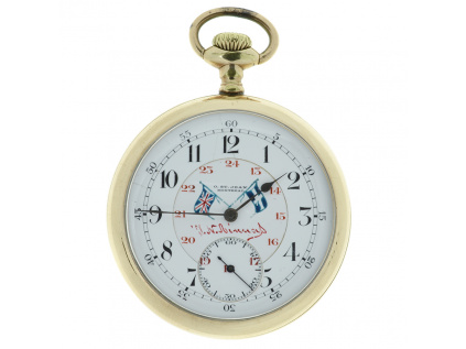 Starožitné zlacené kapesní hodinky O.ST.Jean Montreal 1915-1925