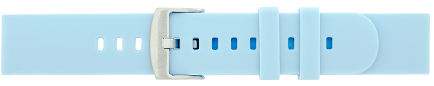 Silikonový řemínek Solid světle modrá MC15B Šířka: 22 mm