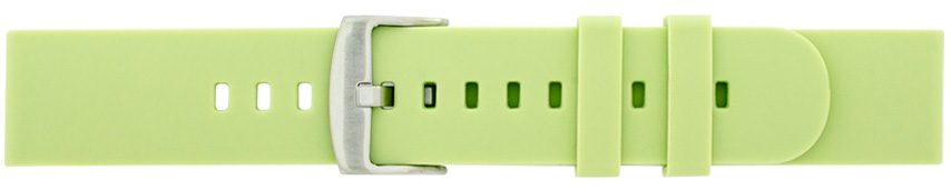 Silikonový řemínek Solid světle zelená MC20B Šířka: 20 mm