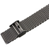 Solid extra kvalitní masivní ocelový tah / řemínek / pasek na hodinky  tah Milanese mesh černá mat