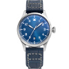 Letecké pilotní pánské hodinky Tisell Watch Pilot Type A Blue Date 40 mm