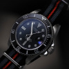 Pánské sportování outdoor potápěčské hodinky Tisell Watch Diver Sub 9015 Black Date