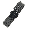 Solid černý lesklý ocelový tah / řemínek / pasek na hodinky  kvalitní řemínek na hodinky  PVD