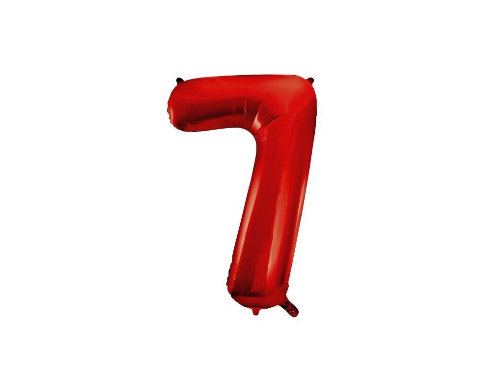 919 foliovy balon cervena sedmicka produkty na party