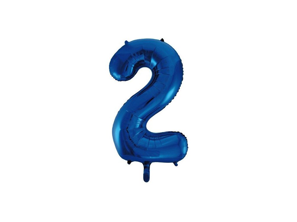 934 foliovy balon modra dvojka produkty na party