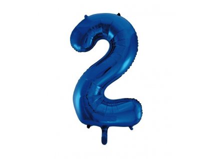 934 foliovy balon modra dvojka produkty na party
